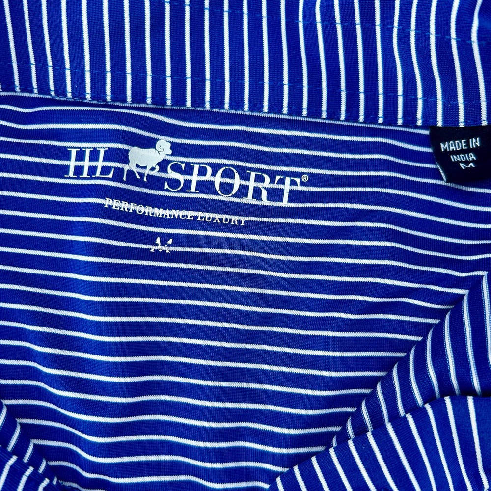 HL Sport Polo Shirt Luxury Performance Mens Carolinas GOLF ASSOCIATION Sz. M - Picture 7 of 10